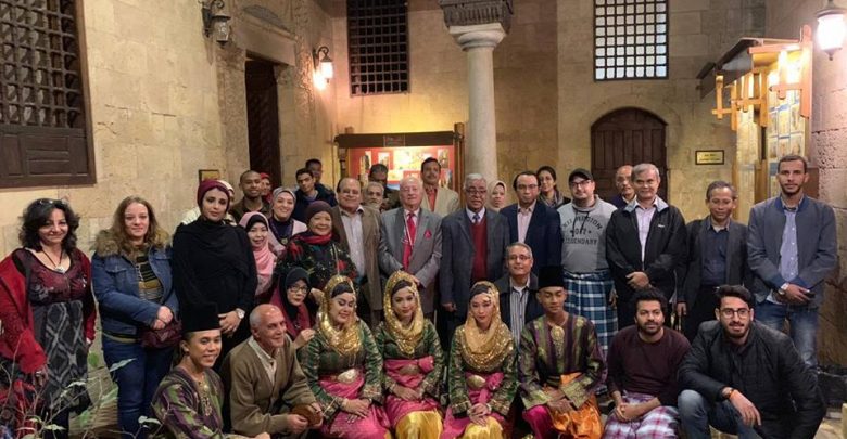 المشاركون فى الأمسية الثقافية.. المصرية السنغافورية