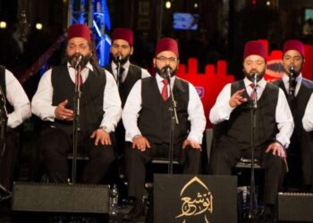 فرقة أبو شعر للإنشاد الدينى أحيت ذكرى الشيخ الحصرى الـ41