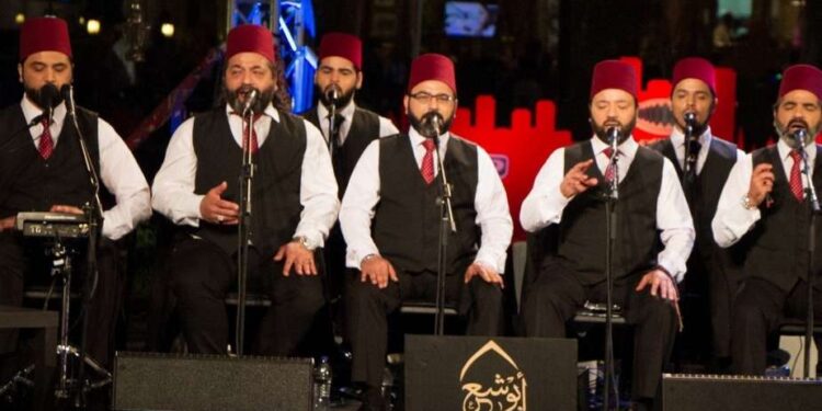 فرقة أبو شعر للإنشاد الدينى أحيت ذكرى الشيخ الحصرى الـ41