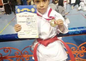 الف مبروك..ياسين خالد الأول في بطولة الشرقية لبراعم الكاراتيه
