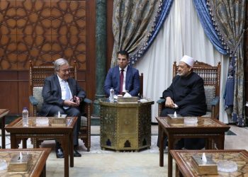 شيخ الأزهر والأمين العام للأمم المتحدة يناقشان مستجدات الأوضاع في غزة