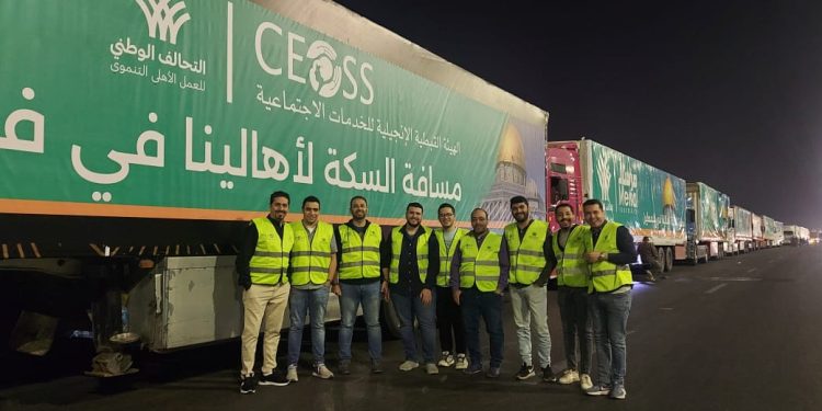 الهيئة الإنجيلية تشارك التحالف الوطني دعم الأشقاء في فلسطين