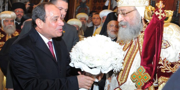 الرئيس السيسى:  مترابطون “مسلمون ومسيحييون”.. على “نعمة التآخى”