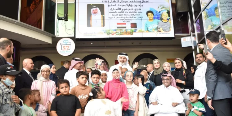 تبرعات وتدشين مشروعات لـ”قطر الخيرية” داخل مستشفى سرطان الأطفال 57357