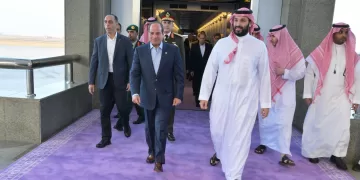 الرئيس السيسي ومحمد بن سلمان في جدة