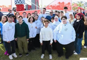 الرئيس مع ابناء الشهداء وأطفال مصر فى عيد الفطر