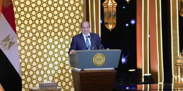 السيسي فى احتفال ليلة القدر