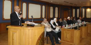 رئيس تحرير عقيدتي خلال كلمته في حفل توزيع جوائز المسابقة الدينية