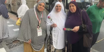 وصول حجاج القرعة المصريين إلى الأراضي المقدسة