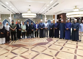 مفتي الجمهورية خلال لقاء الوفد الماليزي