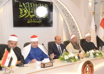 اللواء محمد علوان فى مسابقة دولة التلاوة فى أسيوط