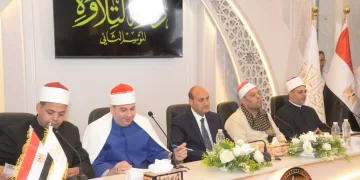 اللواء محمد علوان فى مسابقة دولة التلاوة فى أسيوط